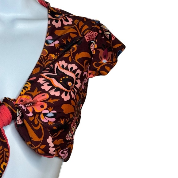 LA DOUBLE J Selva Bow Reversible Print Bikini (TOP ONLY) - Picture 6 of 14